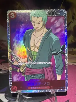 Roronoa Zoro OP01-025 SR Romance Dawn ONE PIECE Card Japanese NM Holo - Image 1