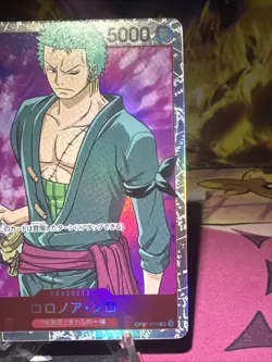 Roronoa Zoro OP01-025 SR Romance Dawn ONE PIECE Card Japanese NM Holo - Image 2