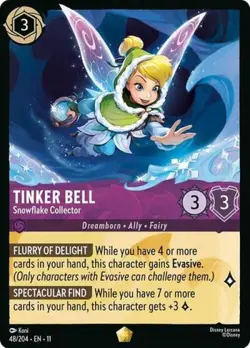 ~ Tinker Bell - Snowflake Collector ~ NM Cold Foil ~ Winterspell ~ - Image 1