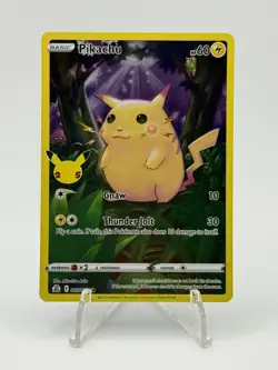 Pokemon Pikachu TCG Holo Rare Card 2021 Celebrations Series 5/25 25th - NM - Image 1