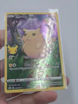 Pokemon TCG Celebrations Pikachu Holo Card 005/025 25th Anniversary - Image 3