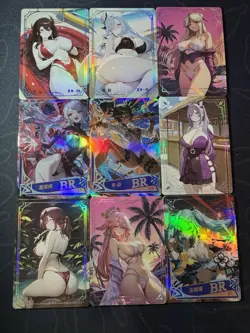 Waifu Bikini 9 x Goddess Doujin Cards Genshin Impact Under The Nightgown #1 - Image 1