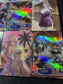 Waifu Bikini 9 x Goddess Doujin Cards Genshin Impact Under The Nightgown #1 - Image 4