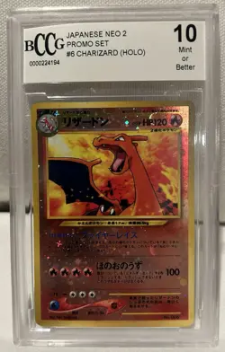 BCCG 10 Charizard #6 Promo Holo Japanese Pokemon TCG Card - Image 1