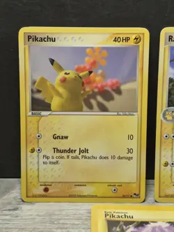 Pokemon Card Pikachu Card Lot Base Set Raichu 51/110 Pikachu 16/17 WOTC - Image 2