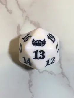 Streets of New Capenna ( white ) MTG D20 Spindown Lifecounter Set Dice - Image 1
