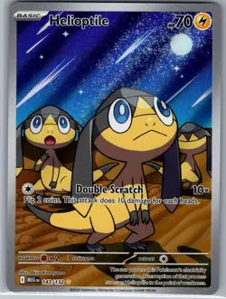 Helioptile 143/132 ME01: Mega Evolution - Pokemon Card - NM - Image 1