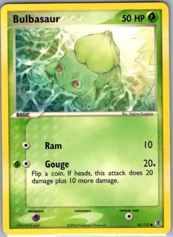 Bulbasaur 55/112 Non Holo FireRed & LeafGreen - Pokemon Card - NM - Image 1