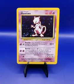 Mewtwo 10/102 Base Set Holo Rare Pokemon Card 1999 WOTC TCG Vintage Pokemon - Image 1
