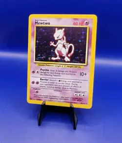 Mewtwo 10/102 Base Set Holo Rare Pokemon Card 1999 WOTC TCG Vintage Pokemon - Image 2