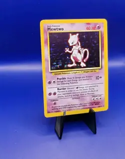 Mewtwo 10/102 Base Set Holo Rare Pokemon Card 1999 WOTC TCG Vintage Pokemon - Image 3