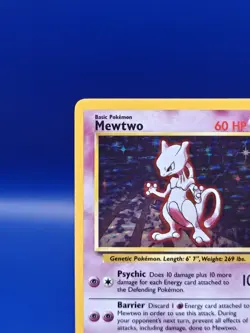 Mewtwo 10/102 Base Set Holo Rare Pokemon Card 1999 WOTC TCG Vintage Pokemon - Image 4
