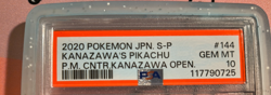 Pokemon PSA 10 Kanazawa's Pikachu 144/S-P Holo Center SWSH Promo Japanese - Image 3