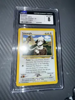 2001 Pokemon League Black Star Promo Smeargle 32 - CGC 8 MINT - Image 3