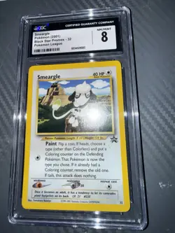 2001 Pokemon League Black Star Promo Smeargle 32 - CGC 8 MINT - Image 5
