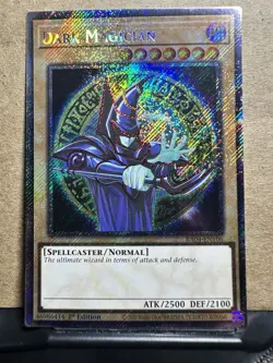 *** DARK MAGICIAN *** ALTERNATE ART PLATINUM SECRET RARE MINT HOLOGRAPHIC YUGIOH - Image 1