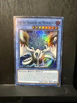 Yu-Gi-Oh! Ame No Habakiri No Mitsurugi Super Rare 1st Edition ALIN-EN092 - Image 2