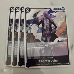OP07-082 CAPTAIN JOHN x4 playset Uncommon 500 Years In The Future One Piece - Image 1