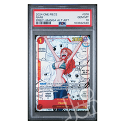 One Piece Card Nami OP01-016 Manga Alternate Art PRB01 English - PSA 10 GEM MT - Image 1