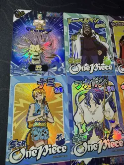One Piece 9 x Collectible Character Anime Cards Luffy Zoro Chopper Ace Sanji SSR - Image 2