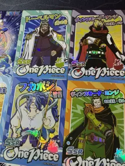 One Piece 9 x Collectible Character Anime Cards Luffy Zoro Chopper Ace Sanji SSR - Image 3