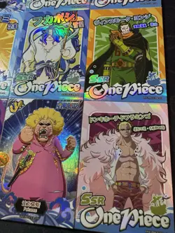 One Piece 9 x Collectible Character Anime Cards Luffy Zoro Chopper Ace Sanji SSR - Image 4