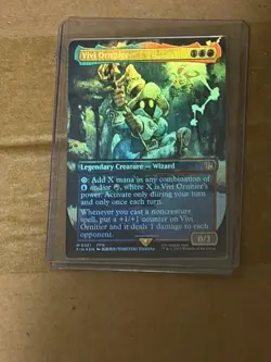 Vivi Ornitier Borderless Foil Card Final Fantasy MTG Magic the Gathering - Image 1