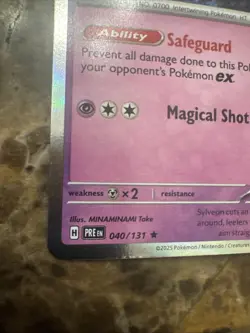One (1) Pokemon Day 2025 Stamped Sylveon 040/131 Holo Foil Exclusive Promo Card - Image 2