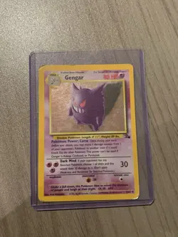 Pokemon Card Gengar Vintage Wotc TCG Fossil 5/62 Holo - Image 1