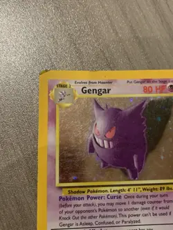 Pokemon Card Gengar Vintage Wotc TCG Fossil 5/62 Holo - Image 3
