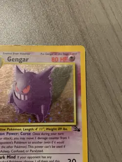 Pokemon Card Gengar Vintage Wotc TCG Fossil 5/62 Holo - Image 4