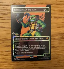Michelangelo, the Heart (0092) (Borderless) (Surge Foil) Commander: TMNT - Image 1