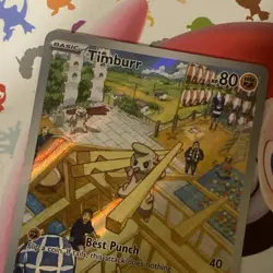 Pokemon Twilight Masquerade Illustration Rare Card Timburr 183/167 S&V NM - Image 3