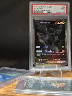 Pokemon Zekrom ex SV: Black Bolt Holo Black White Rare 172/086 PSA 9 - Image 1