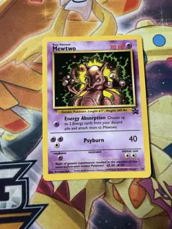 Pokemon Mewtwo WoTC Black Star Promo #14 NM Near Mint - Image 1
