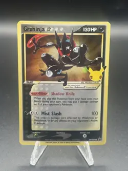 Gold Star Greninja SWSH144 Black Star Promo Celebrations ETB Pokemon 25th NM - Image 1