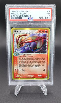 Milotic 2006 Pokemon EX Dragon Frontiers Holo #5 PSA 7 Near Mint - Image 1