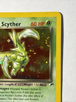 Rocket's Scyther 013/132 Gym Heroes Holo Pokemon TCG MP Swirl 🔥 - Image 3