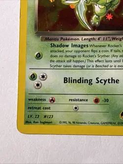 Rocket's Scyther 013/132 Gym Heroes Holo Pokemon TCG MP Swirl 🔥 - Image 5