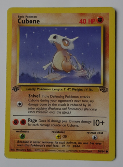 POKEMON RARE 1st EDITION JUNGLE ,, CUBONE ,, 50/64 .1999 - Image 1