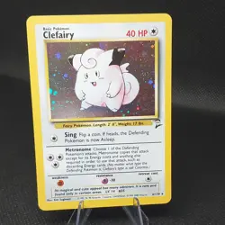 Pokemon Clefairy Holo Rare 006/130 Base Set 2 Basic HP 40 English - Image 1