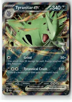 Tyranitar ex ⭐ 064/131 Holo Double Rare Prismatic Evolutions 2025 Pokemon NM - Image 1