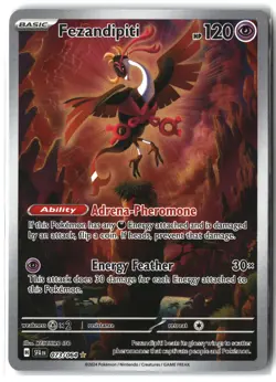 Fezandipiti ⭐ 073/064 Holo Illustration Rare Shrouded Fable 2024 Pokemon NM - Image 1