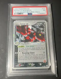Rocket's Scizor EX 101/109 Pokemon Tcg Ex Team Rocket Returns Psa 7 - Image 1