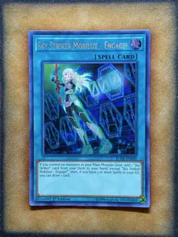 Yugioh Sky Striker Mobilize - Engage! BLHR-EN090 Secret Rare 1st Ed NM - Image 1