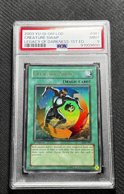 Yu-Gi-Oh! Creature Swap LOD-081 Ultra Rare 1st Edition PSA 9 Mint! - Image 1