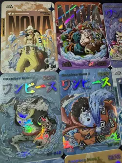 One Piece Set of 9 Collectible Character Anime SSR CR Magazine Manga Full Art - Image 2