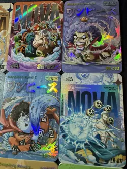 One Piece Set of 9 Collectible Character Anime SSR CR Magazine Manga Full Art - Image 3