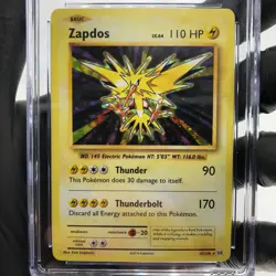 CGC 9 Pokemon Card Zapdos 42/108 Evolutions 2016 Holo English Karte [9] - Image 3