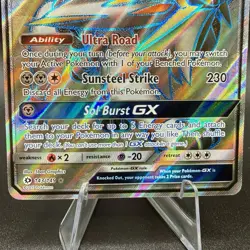 Solgaleo GX (Full Art) 143/149 Sun & Moon Base Set Ultra Rare Pokemon TCG Card - Image 3